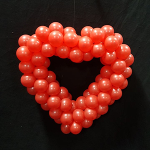Ballonnen hart op frame 80 x 80